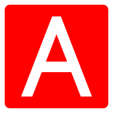 Docomo negative squared latin capital letter a emoji image