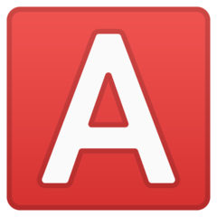 Google negative squared latin capital letter a emoji image