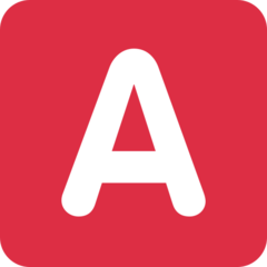 Twitter negative squared latin capital letter a emoji image