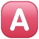 Whatsapp negative squared latin capital letter a emoji image