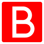 au by KDDI negative squared latin capital letter b emoji image