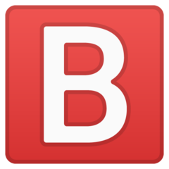 Google negative squared latin capital letter b emoji image