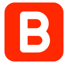 SoftBank negative squared latin capital letter b emoji image