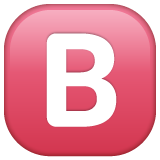 Whatsapp negative squared latin capital letter b emoji image