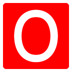 au by KDDI negative squared latin capital letter o emoji image