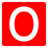 Docomo negative squared latin capital letter o emoji image