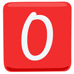 Facebook Messenger negative squared latin capital letter o emoji image