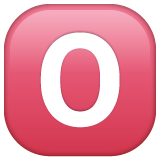Whatsapp negative squared latin capital letter o emoji image