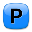 LG negative squared latin capital letter p emoji image