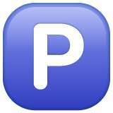 Whatsapp negative squared latin capital letter p emoji image