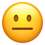 IOS/Apple neutral face emoji image