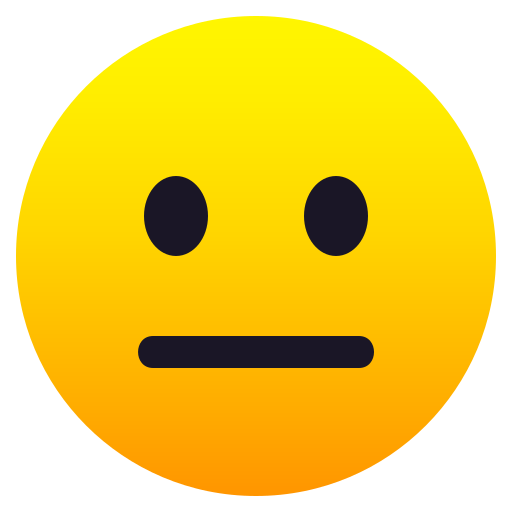 JoyPixels neutral face emoji image