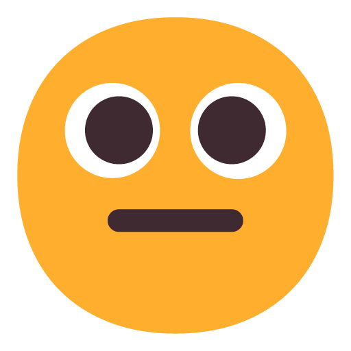 Microsoft neutral face emoji image