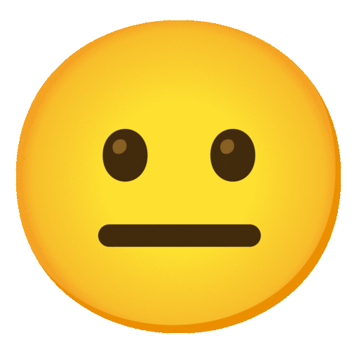Noto Emoji Animation neutral face emoji image