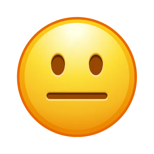 Telegram neutral face emoji image