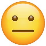 Whatsapp neutral face emoji image