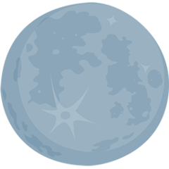 Facebook Messenger new moon symbol emoji image