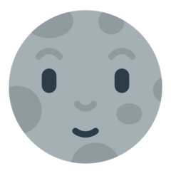 Mozilla new moon with face emoji image