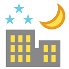 HTC night with stars emoji image