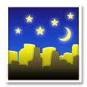 LG night with stars emoji image