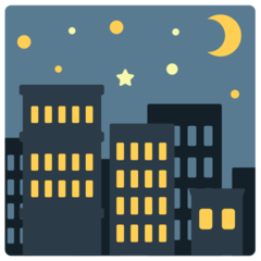Mozilla night with stars emoji image