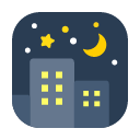 Toss night with stars emoji image