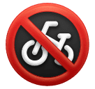 Huawei no bicycles emoji image