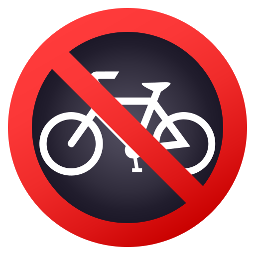 JoyPixels no bicycles emoji image