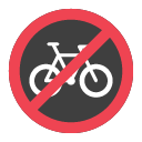 Toss no bicycles emoji image