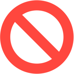 Mozilla no entry sign emoji image