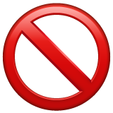 Whatsapp no entry sign emoji image