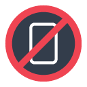 Toss no mobile phones emoji image
