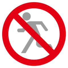 Emojidex no pedestrians emoji image
