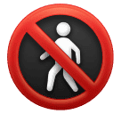 Huawei no pedestrians emoji image