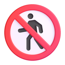 Microsoft Teams no pedestrians emoji image
