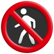 Samsung no pedestrians emoji image