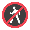 Toss no pedestrians emoji image