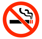 SoftBank no smoking symbol emoji image