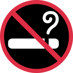 Twitter no smoking symbol emoji image