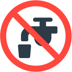 Mozilla non-potable water symbol emoji image