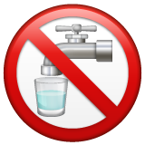 Whatsapp non-potable water symbol emoji image