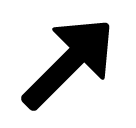 SoftBank north east arrow emoji image