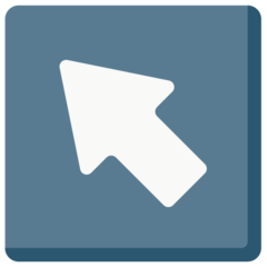 Mozilla north west arrow emoji image