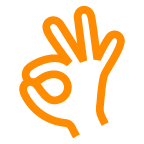 au by KDDI ok hand sign emoji image