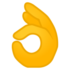Google ok hand sign emoji image
