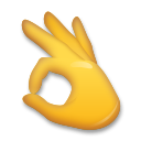 LG ok hand sign emoji image