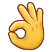 Samsung ok hand sign emoji image