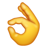 Whatsapp ok hand sign emoji image