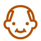 au by KDDI older man emoji image