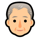 SoftBank older man emoji image